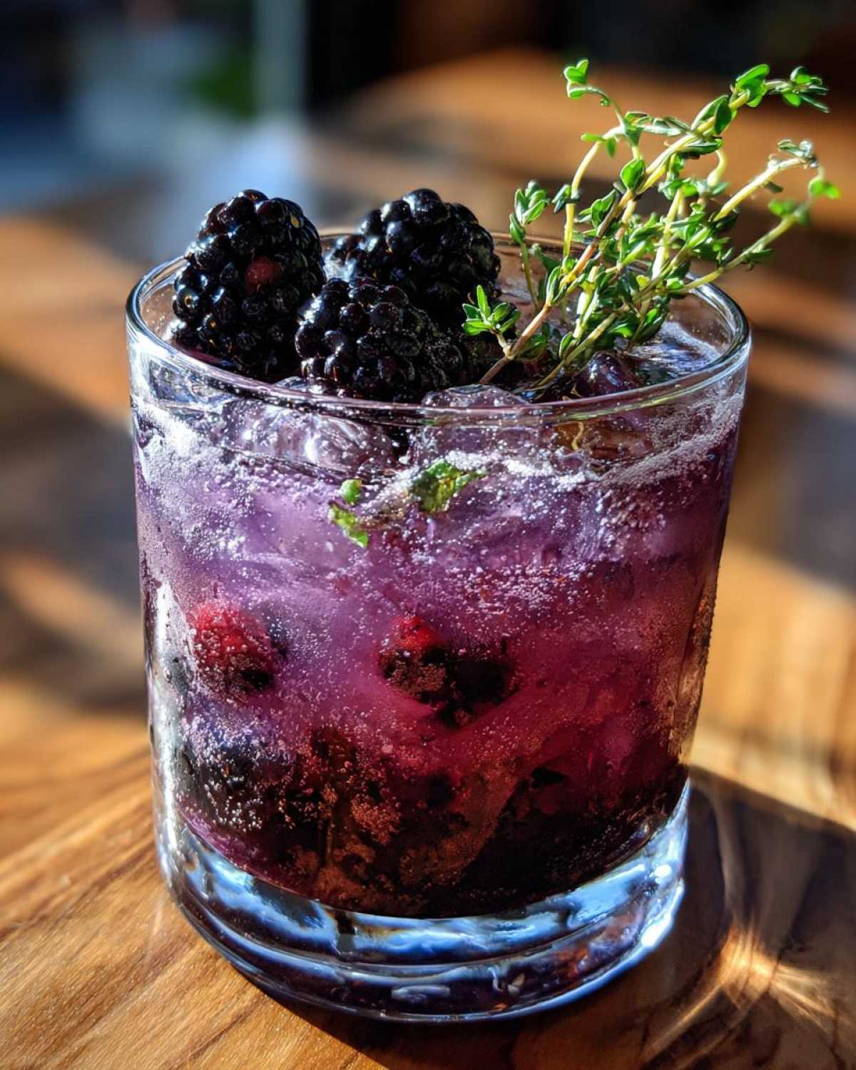 Blackberry Thyme Gin Smash - Garden-to-Glass Cocktail - detail 4