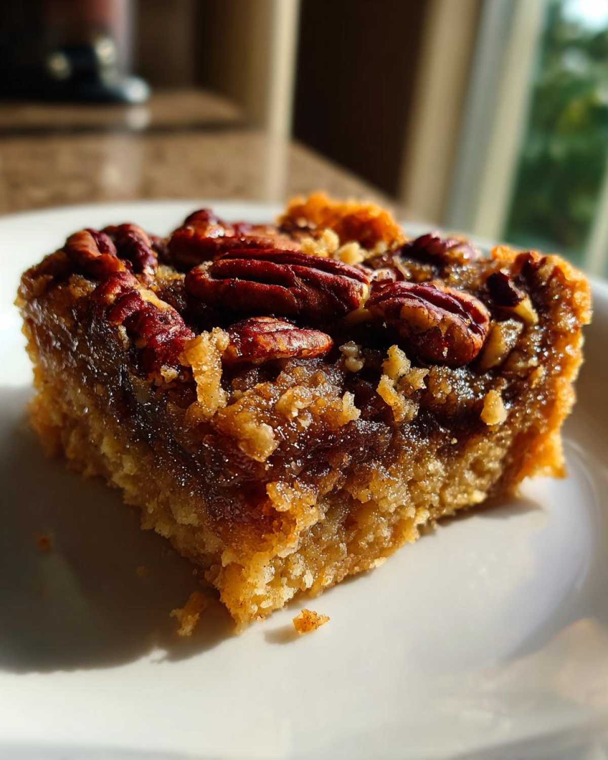 Boozy Bourbon Pecan Pie Bars - Adults-Only Treat - detail 3