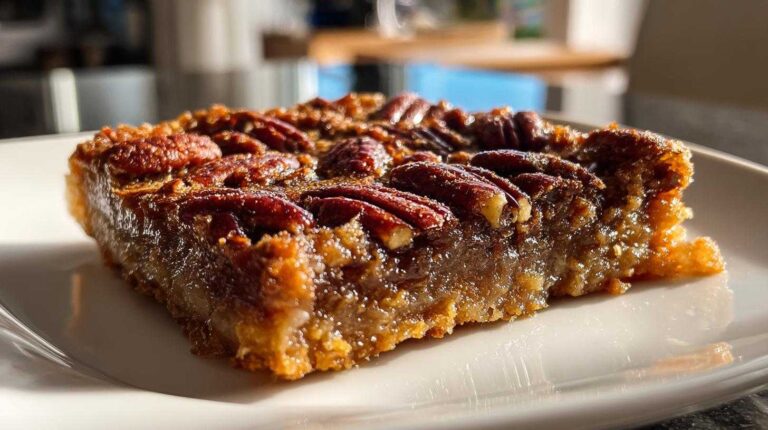 Boozy Bourbon Pecan Pie Bars - Adults-Only Treat