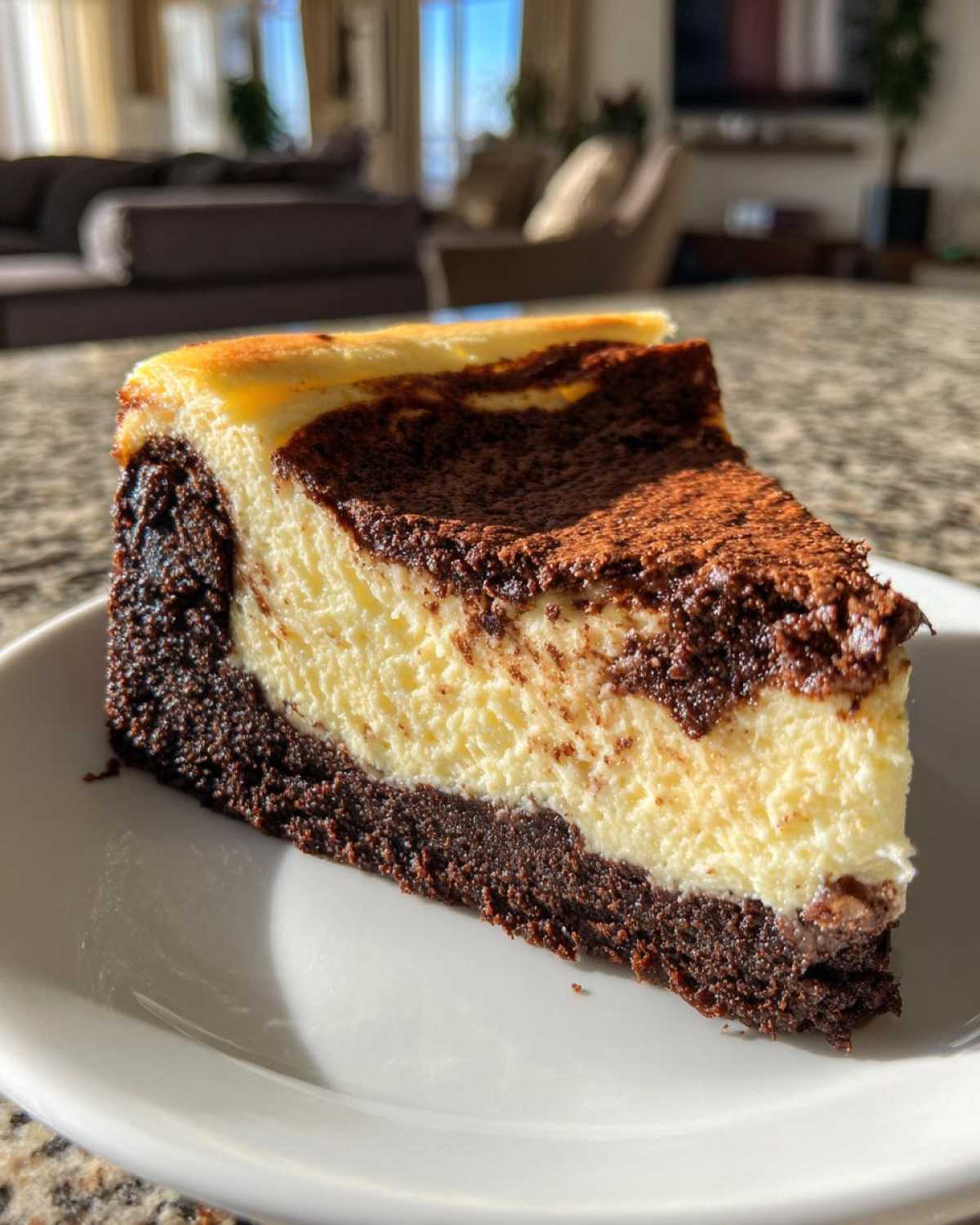 Brownie Bottom Cheesecake - Two Desserts in One - detail 2