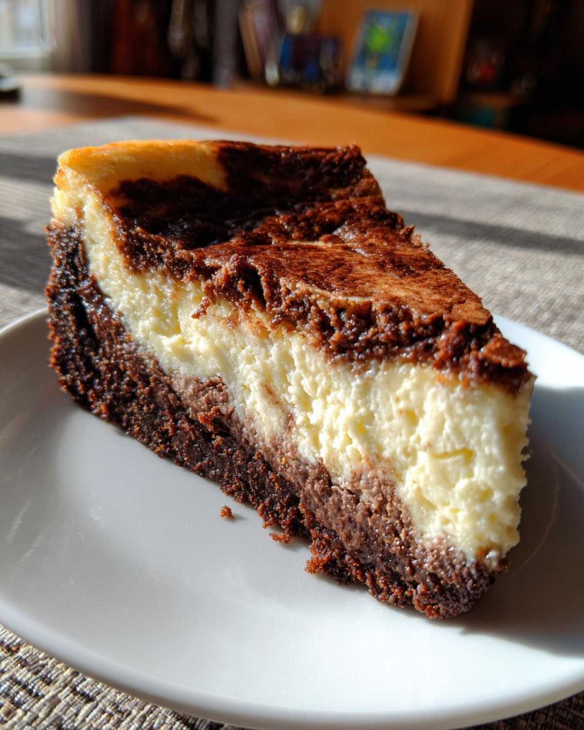 Brownie Bottom Cheesecake - Two Desserts in One - detail 3