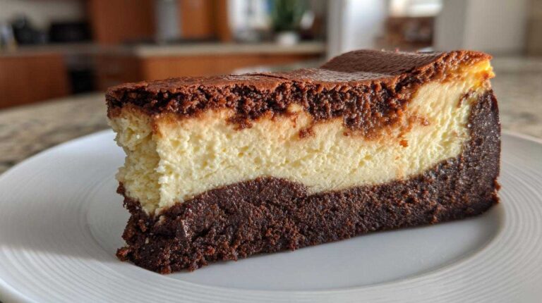 Brownie Bottom Cheesecake - Two Desserts in One