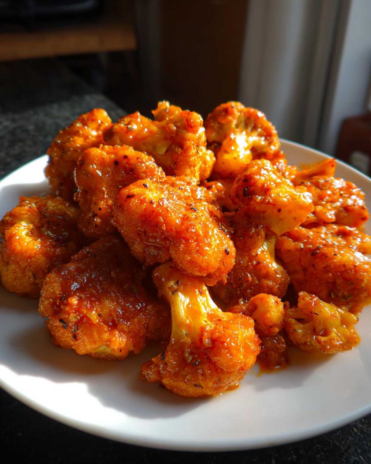 Buffalo Cauliflower Bites - Healthy Game Day Snack - detail 1