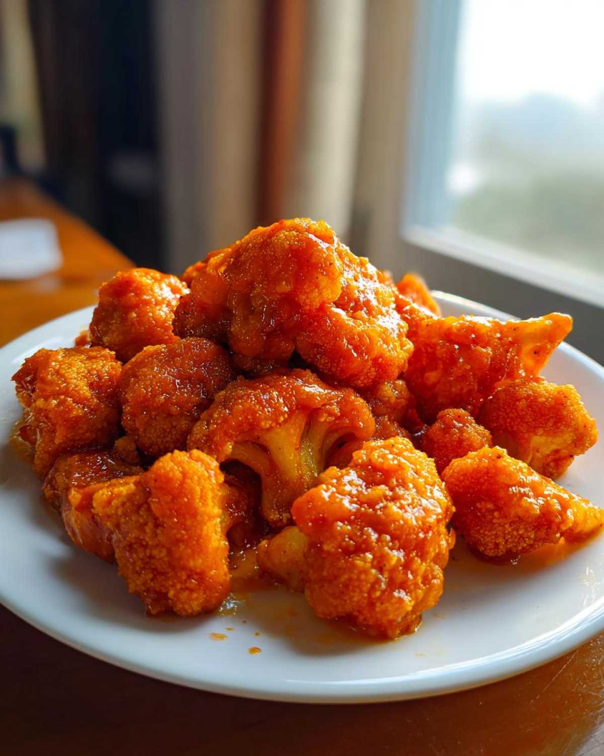Buffalo Cauliflower Bites - Healthy Game Day Snack - detail 2