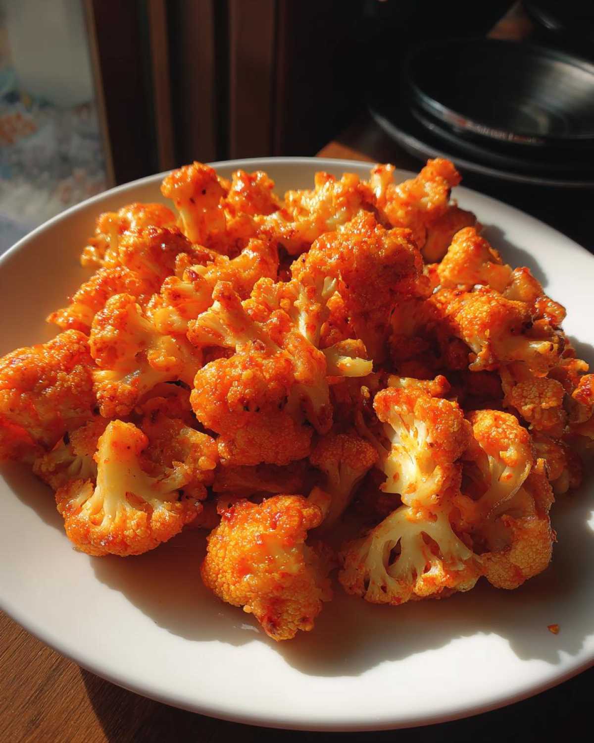 Buffalo Cauliflower Bites - Healthy Game Day Snack - detail 3