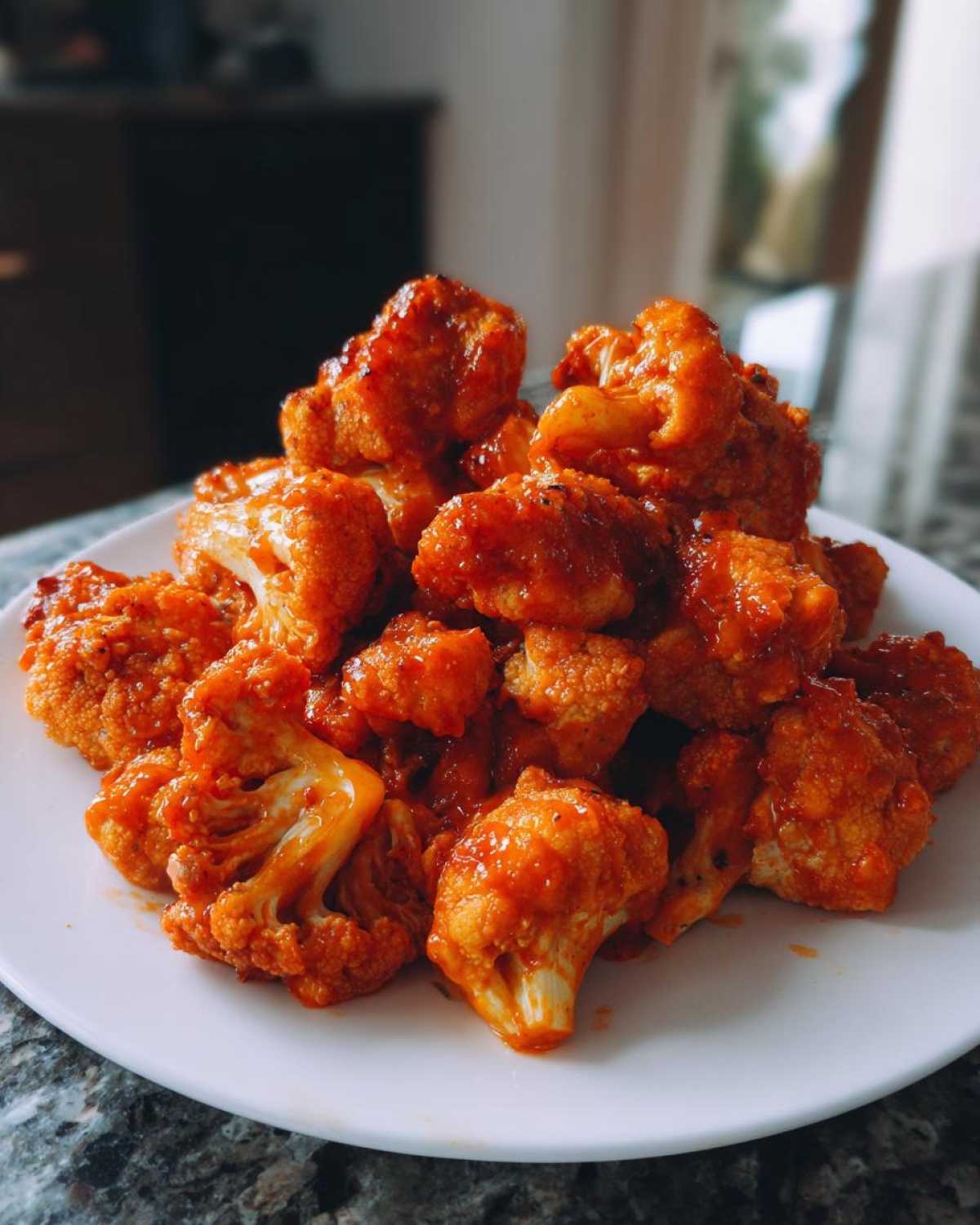 Buffalo Cauliflower Bites - Healthy Game Day Snack - detail 4