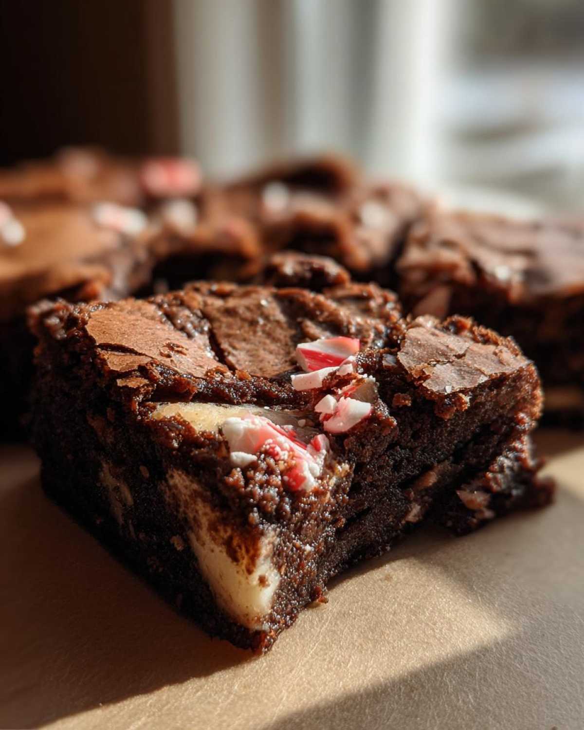 Candy Cane Brownies - Peppermint Twist on a Classic - detail 1