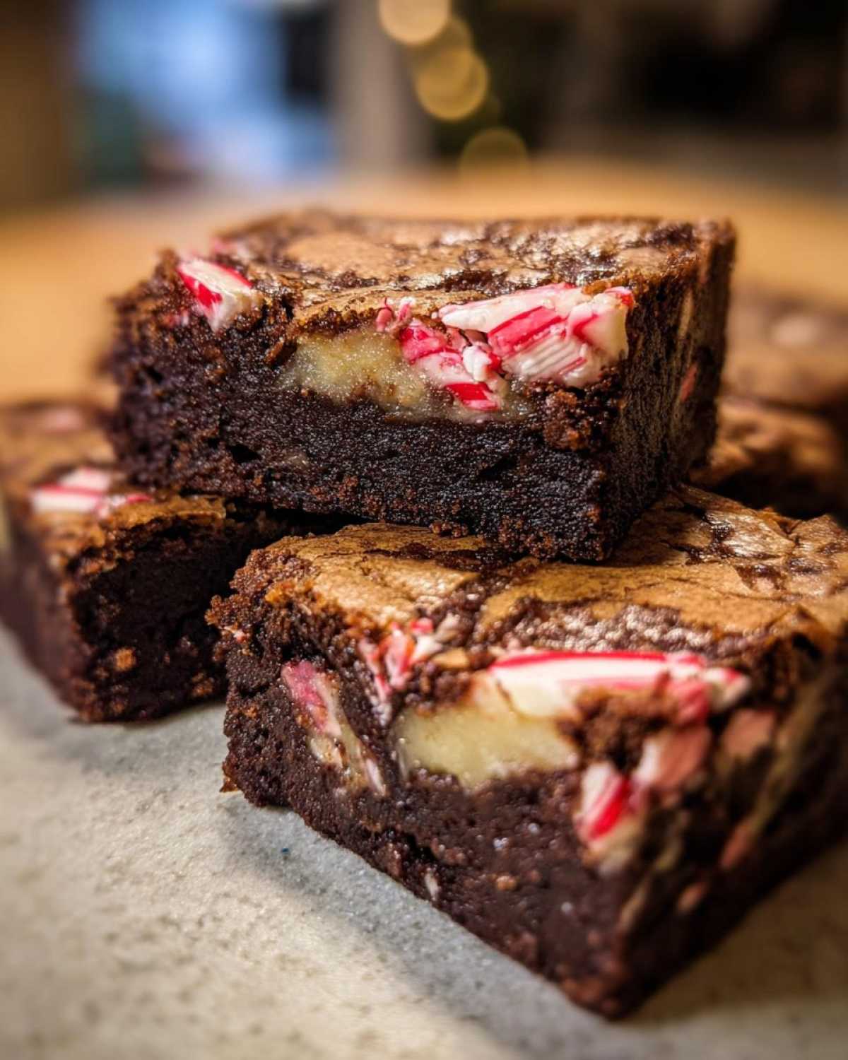Candy Cane Brownies - Peppermint Twist on a Classic - detail 2