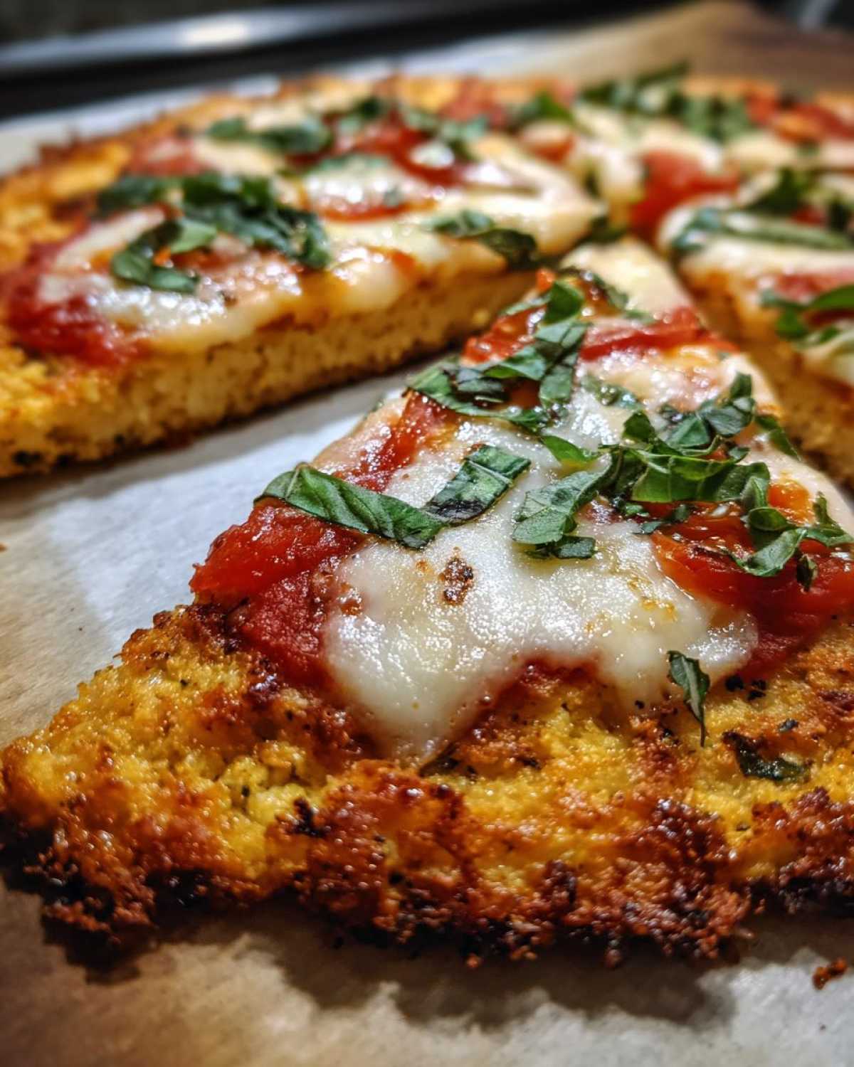 Cauliflower Crust Margherita Pizza - Guilt-Free Pizza Night - detail 2