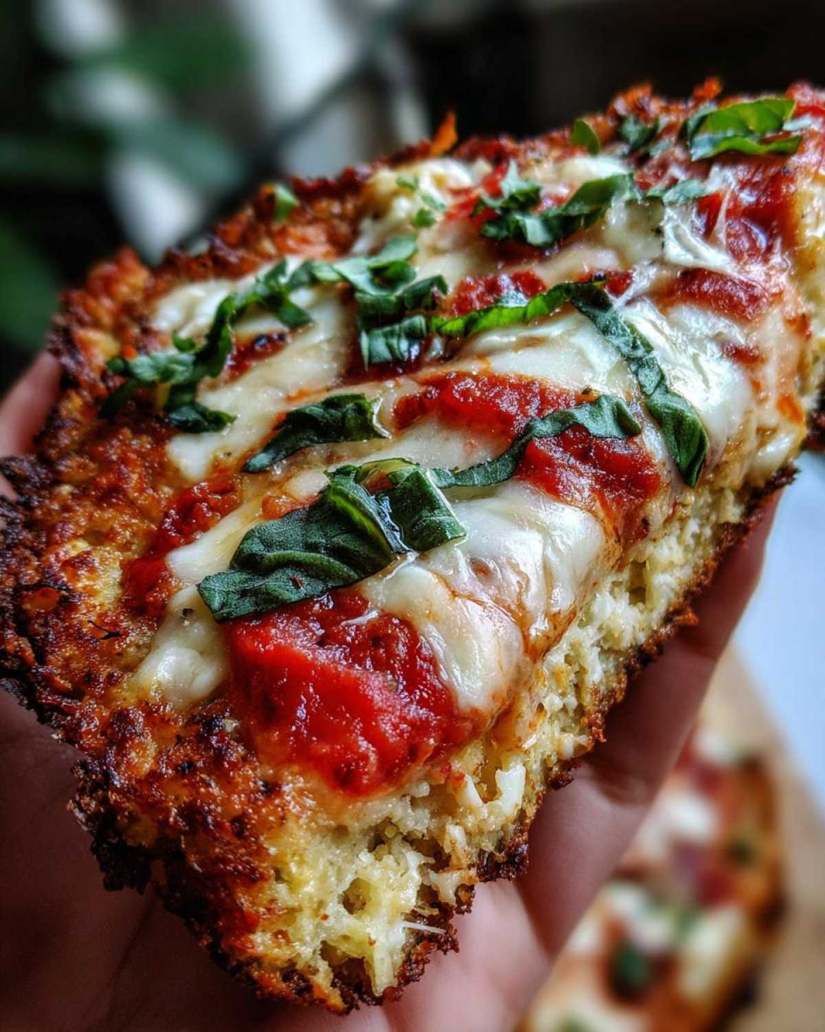 Cauliflower Crust Margherita Pizza - Guilt-Free Pizza Night - detail 4