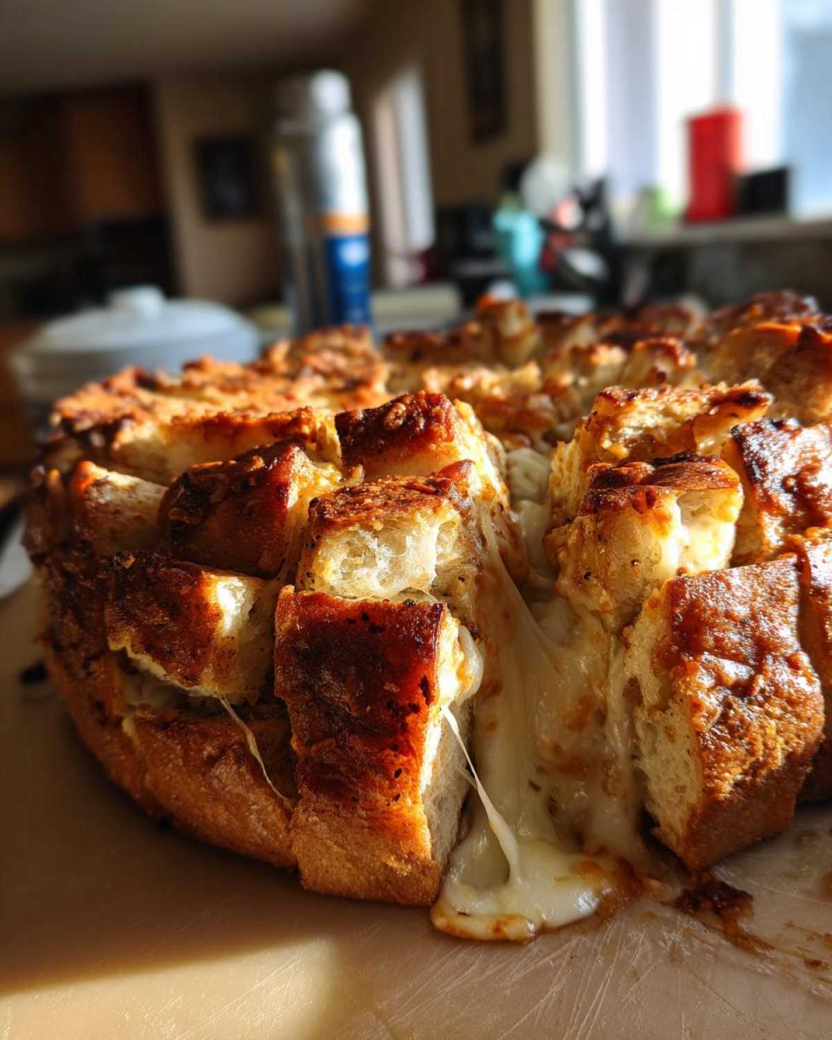 Cheesy Garlic Pull-Apart Bread - Party Favorite - detail 3