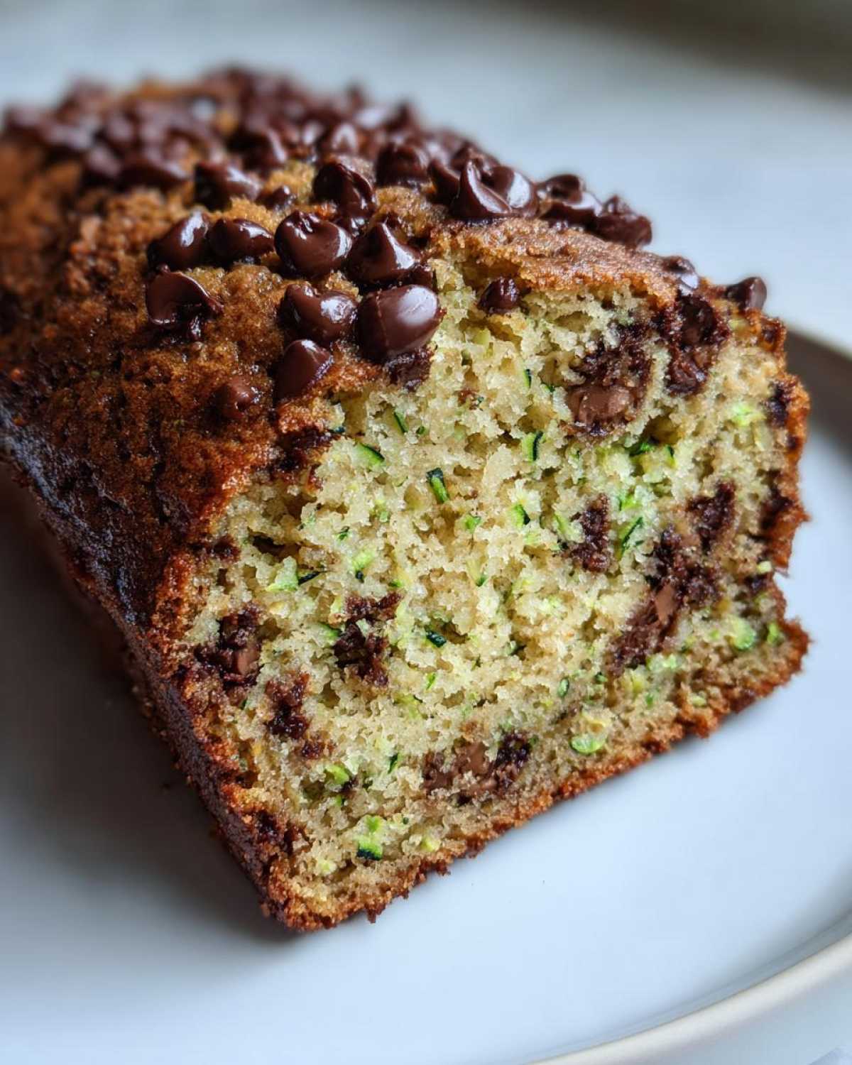 Chocolate Chip Zucchini Bread - Sneaky Veggie Dessert - detail 1