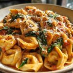 Creamy Tomato Spinach Tortellini - 20-Minute Pasta