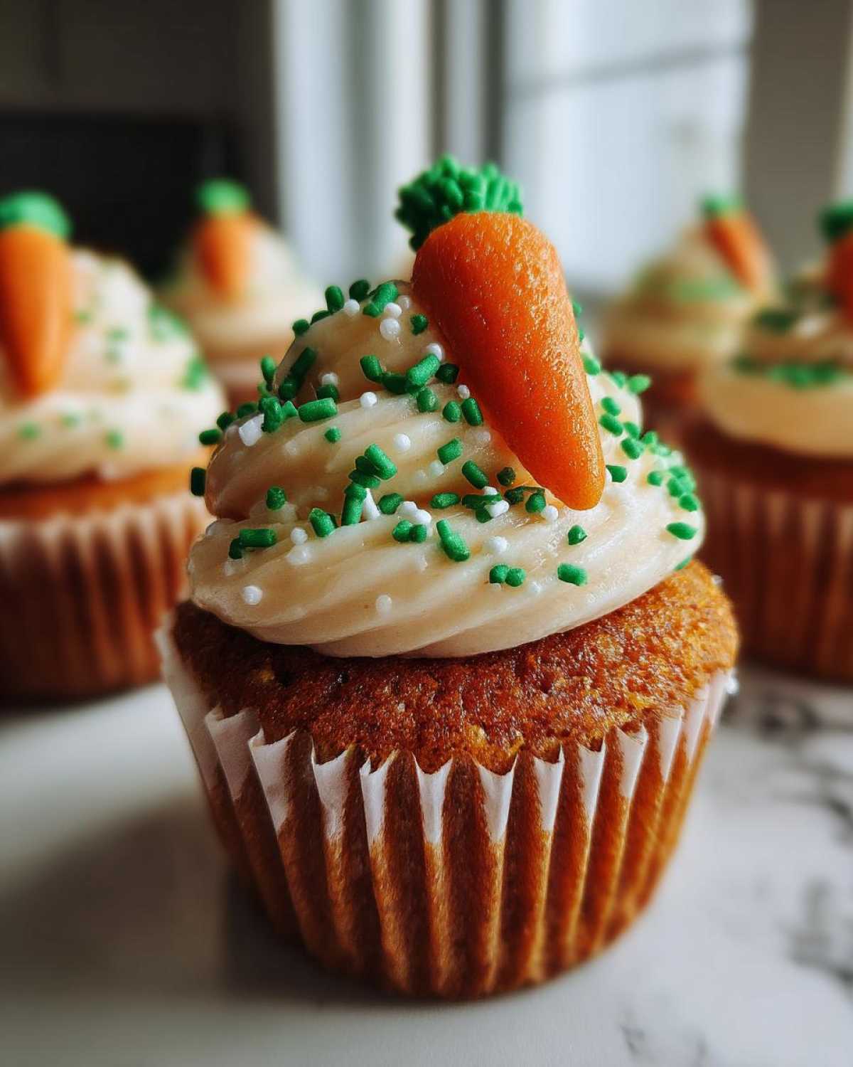 Easter Bunny Carrot Cupcakes - Springtime Fun - detail 1