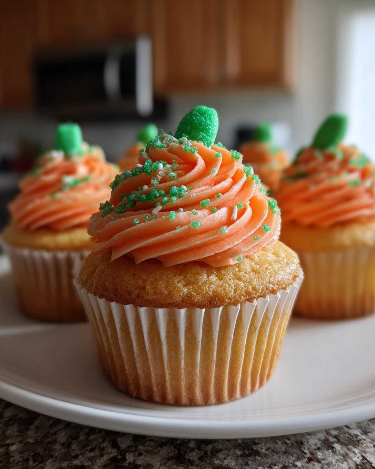Easter Bunny Carrot Cupcakes - Springtime Fun - detail 2