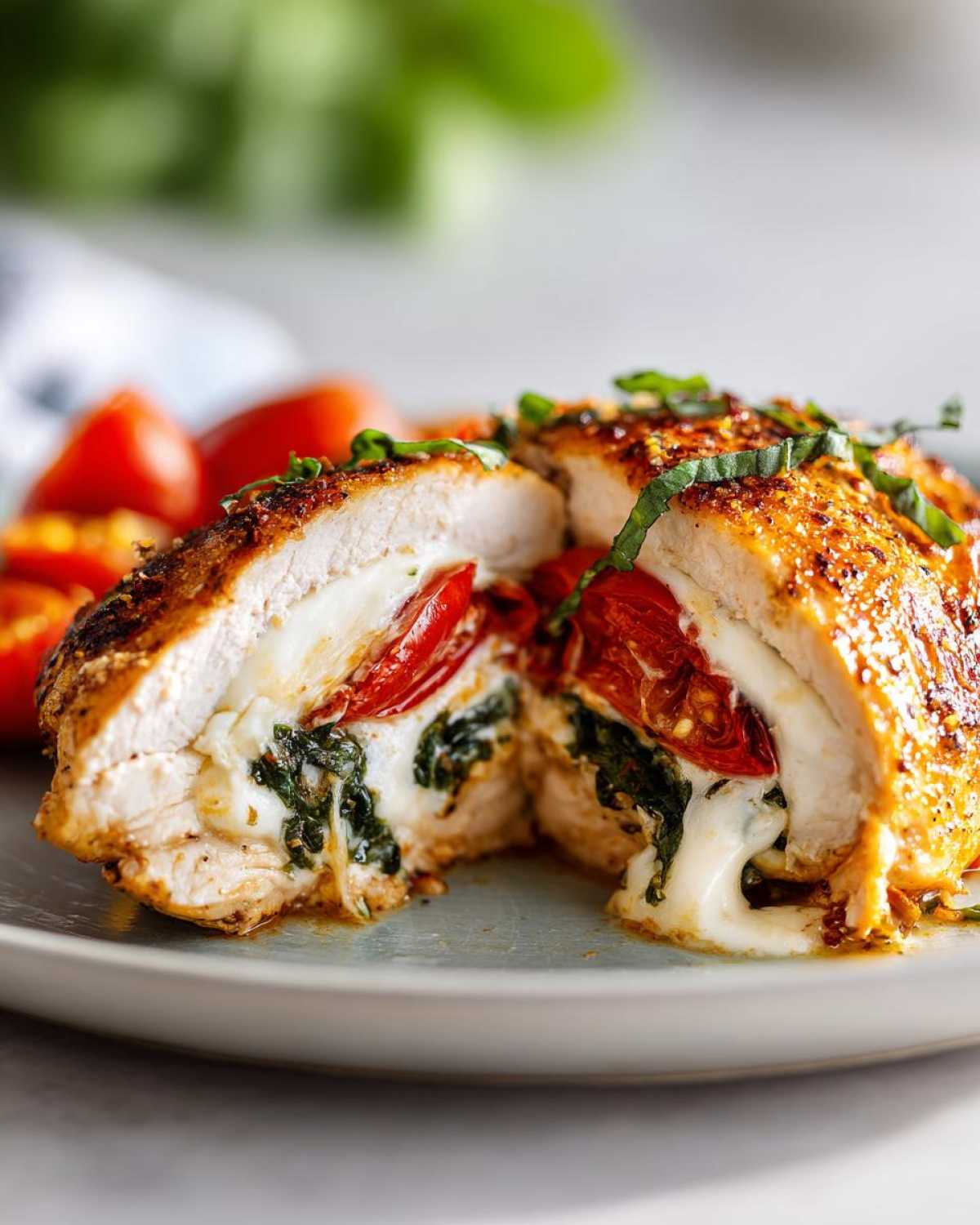 Easy Caprese Stuffed Chicken - Low Carb Italian Delight - detail 2