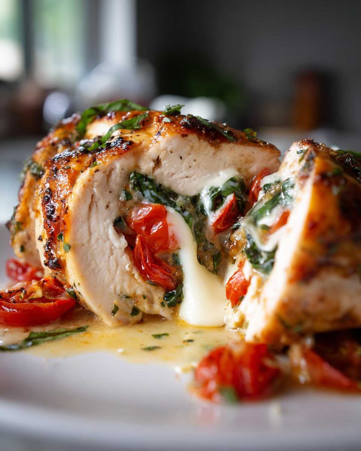 Easy Caprese Stuffed Chicken - Low Carb Italian Delight - detail 4