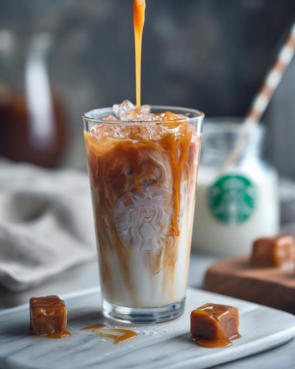 Iced Caramel Macchiato Copycat - Starbucks at Home - detail 3