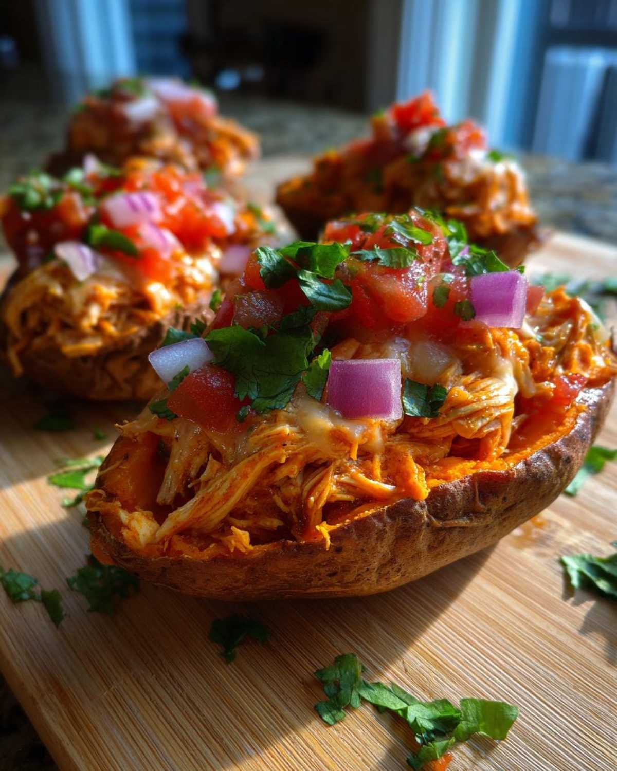 Loaded Sweet Potato Skins - Lighter Twist on Nachos - detail 4