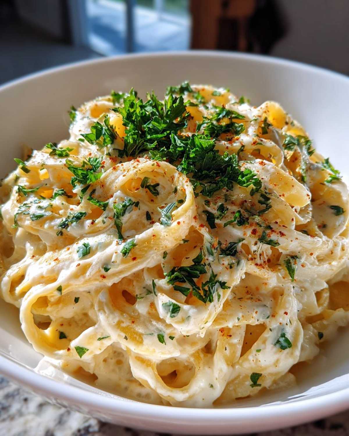 Low-Cal Fettuccine Alfredo Swap - Secret Ingredient Sauce - detail 3