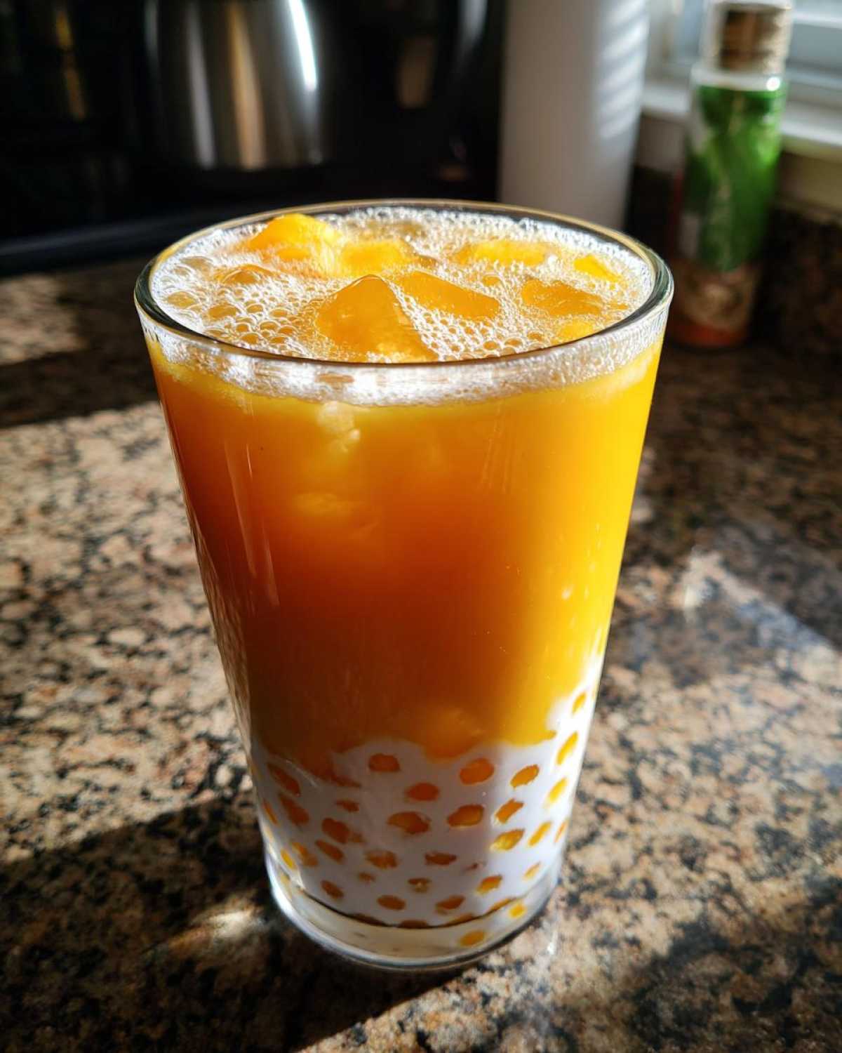 Mango Coconut Bubble Tea - DIY Boba at Home - detail 2