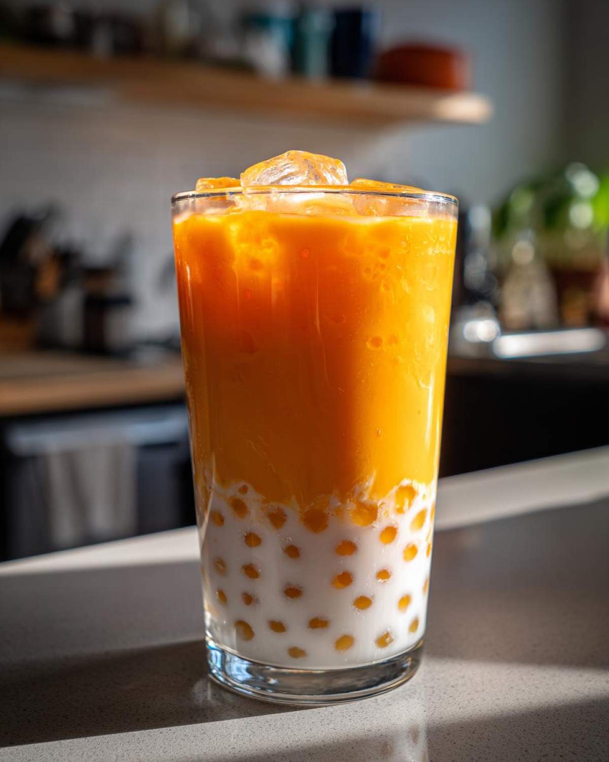 Mango Coconut Bubble Tea - DIY Boba at Home - detail 3