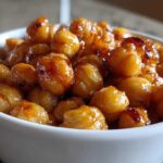 Maple Chili Roasted Chickpeas - Crunchy Healthy Munch