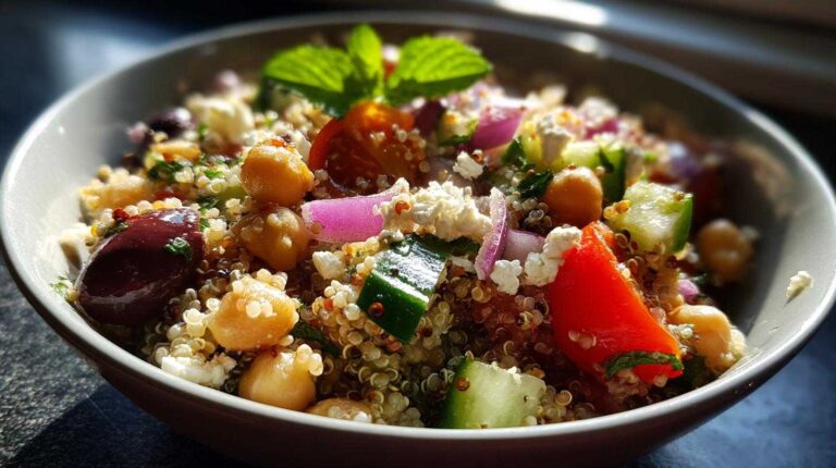 Mediterranean Quinoa Salad with Feta - Meal Prep Superstar