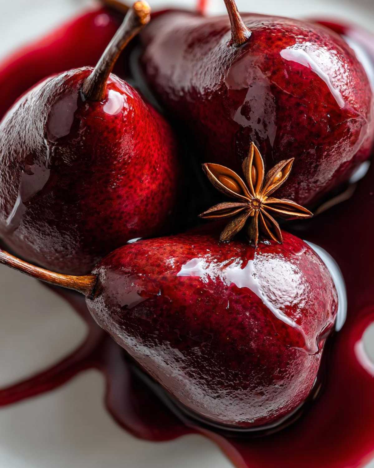 Mulled Wine Poached Pears - Elegant Holiday Dessert - detail 4