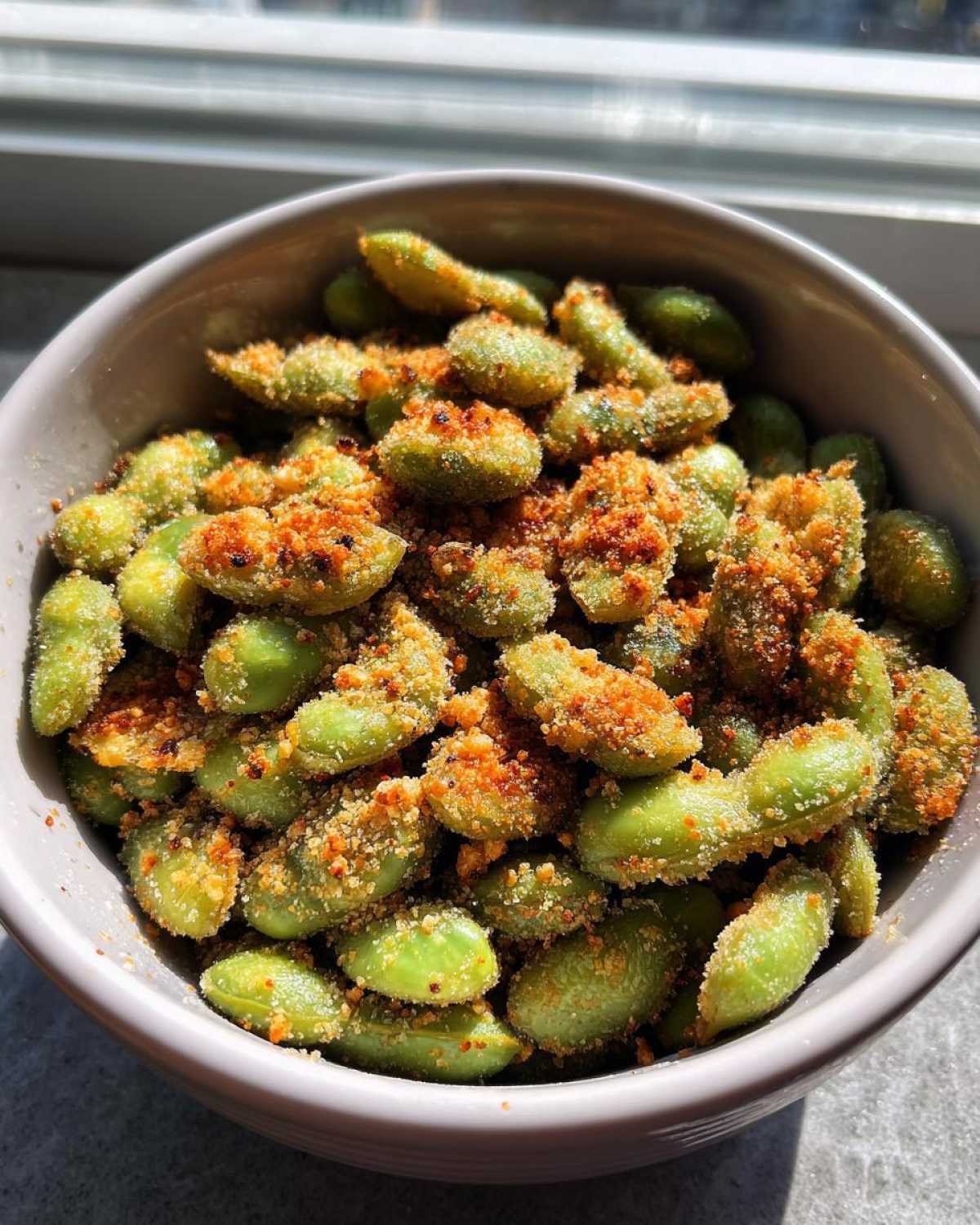 Parmesan Garlic Edamame - High-Protein Crunch - detail 2