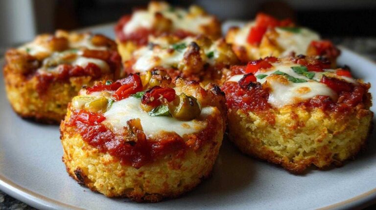 Rainbow Cauliflower Pizza Bites - Fun Veggie Meal
