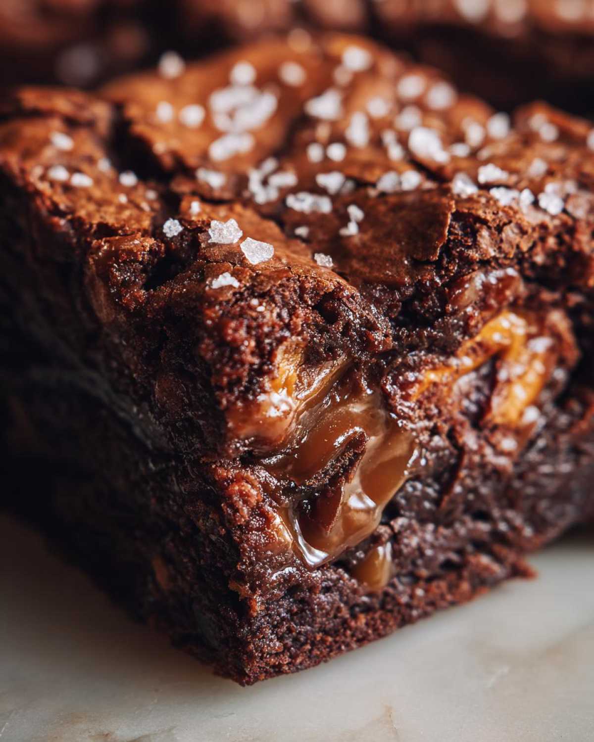 Salted Caramel Pretzel Brownies - Sweet & Salty Bliss - detail 1