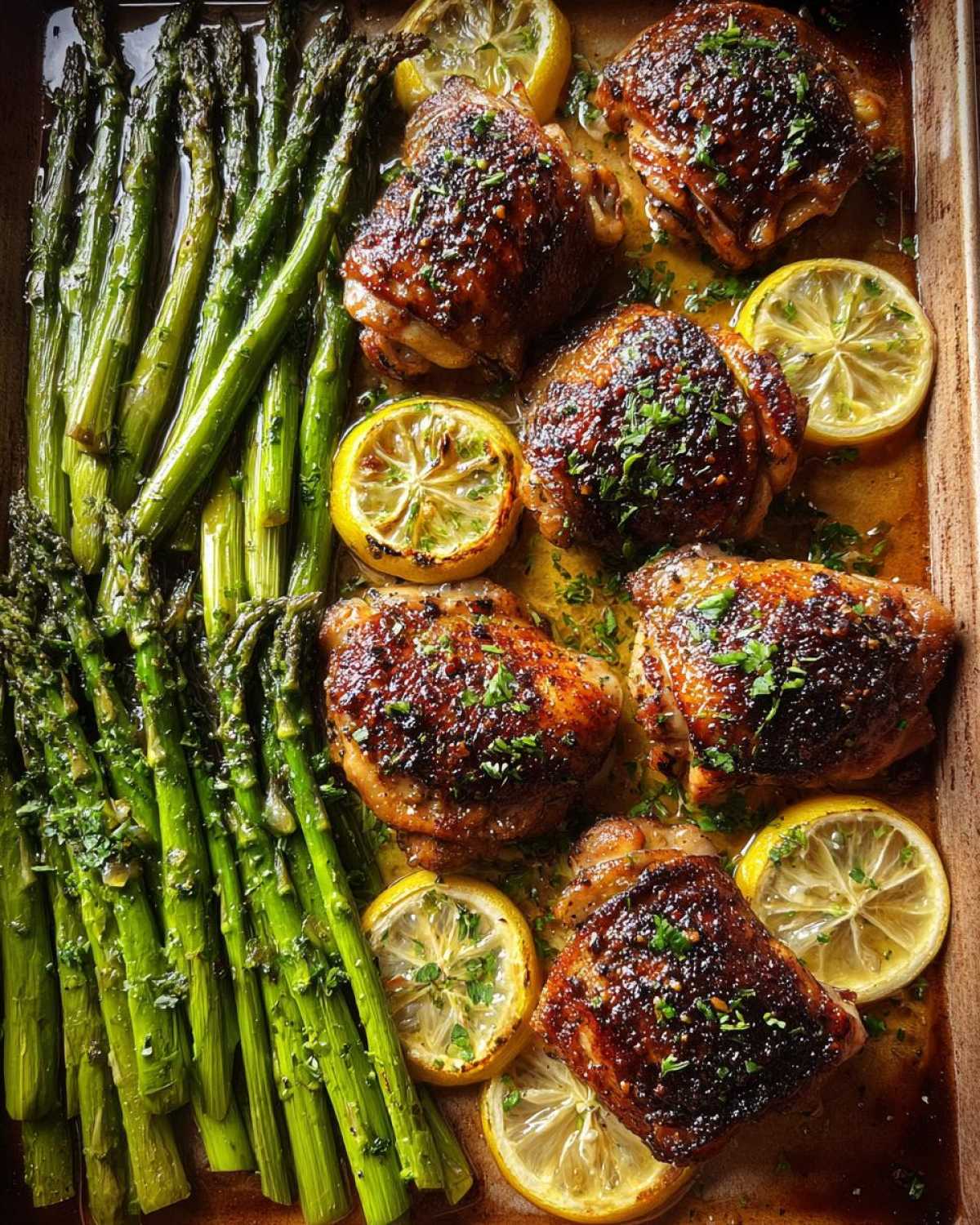 Sheet Pan Lemon Chicken & Asparagus - One Pan, Keto Friendly - detail 2