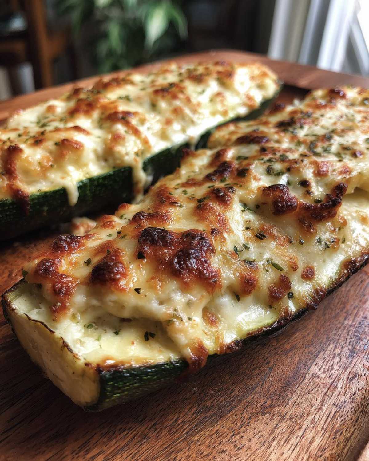 Skinny Alfredo Zucchini Boats - Comfort Food Without the Carbs - detail 1