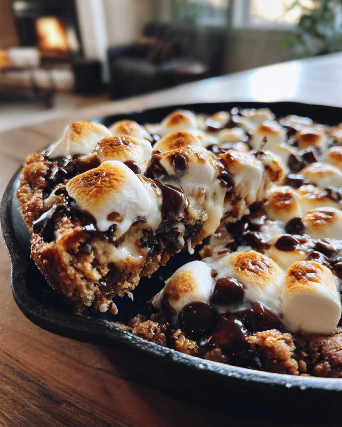 S'mores Skillet Cookie - Campfire Favorite in Your Oven - detail 2
