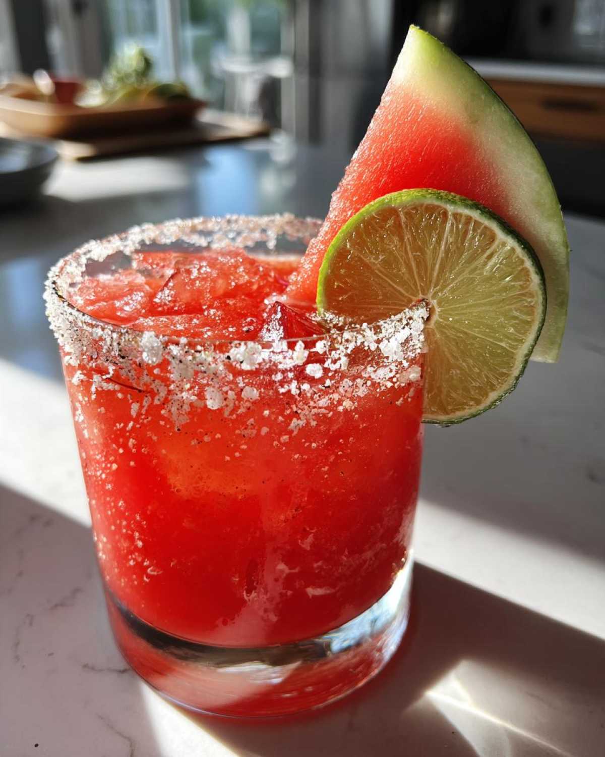 Spicy Watermelon Margarita - Summer Sipper with a Kick - detail 1
