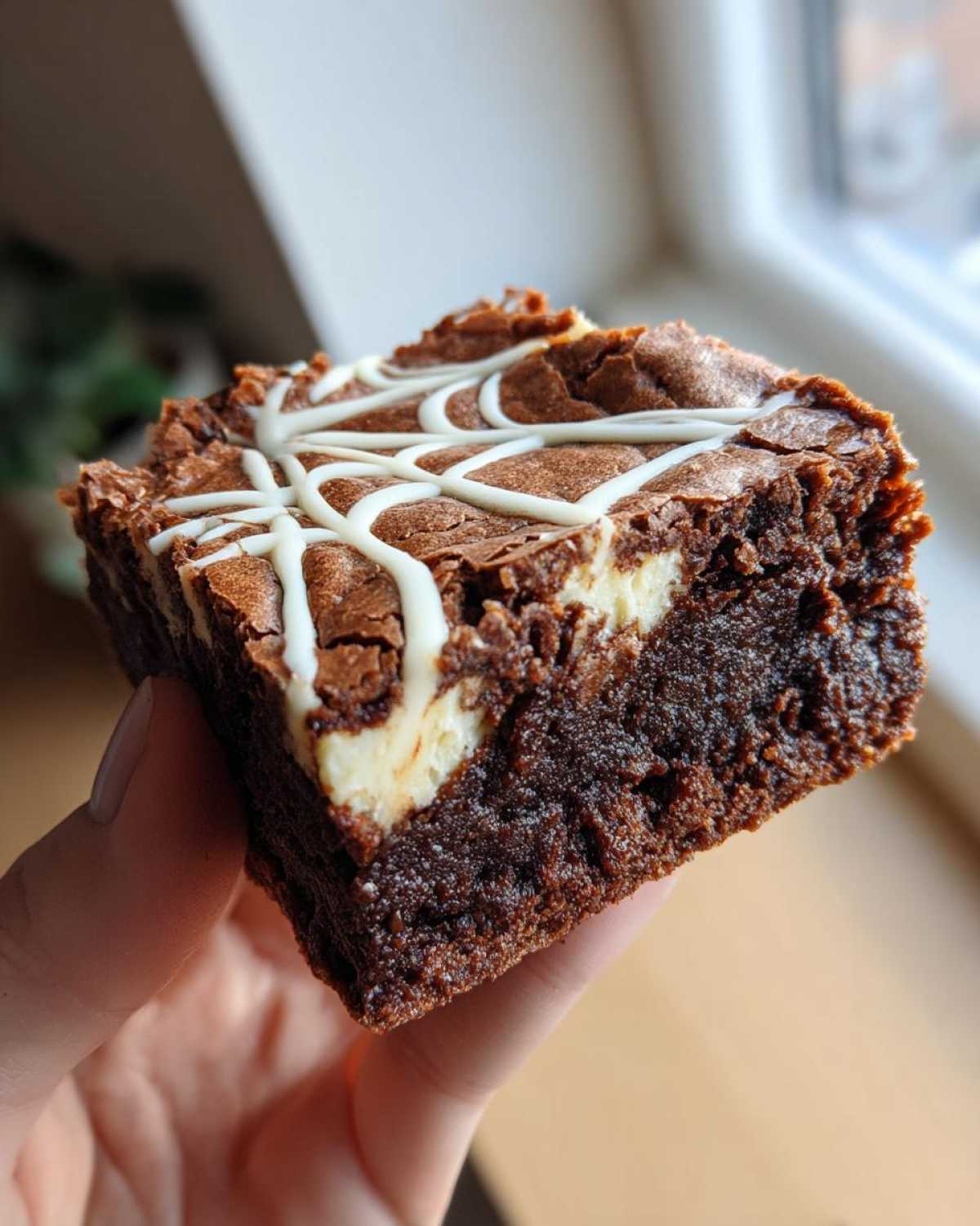 Spiderweb Brownies - Spooky Halloween Treat - detail 3