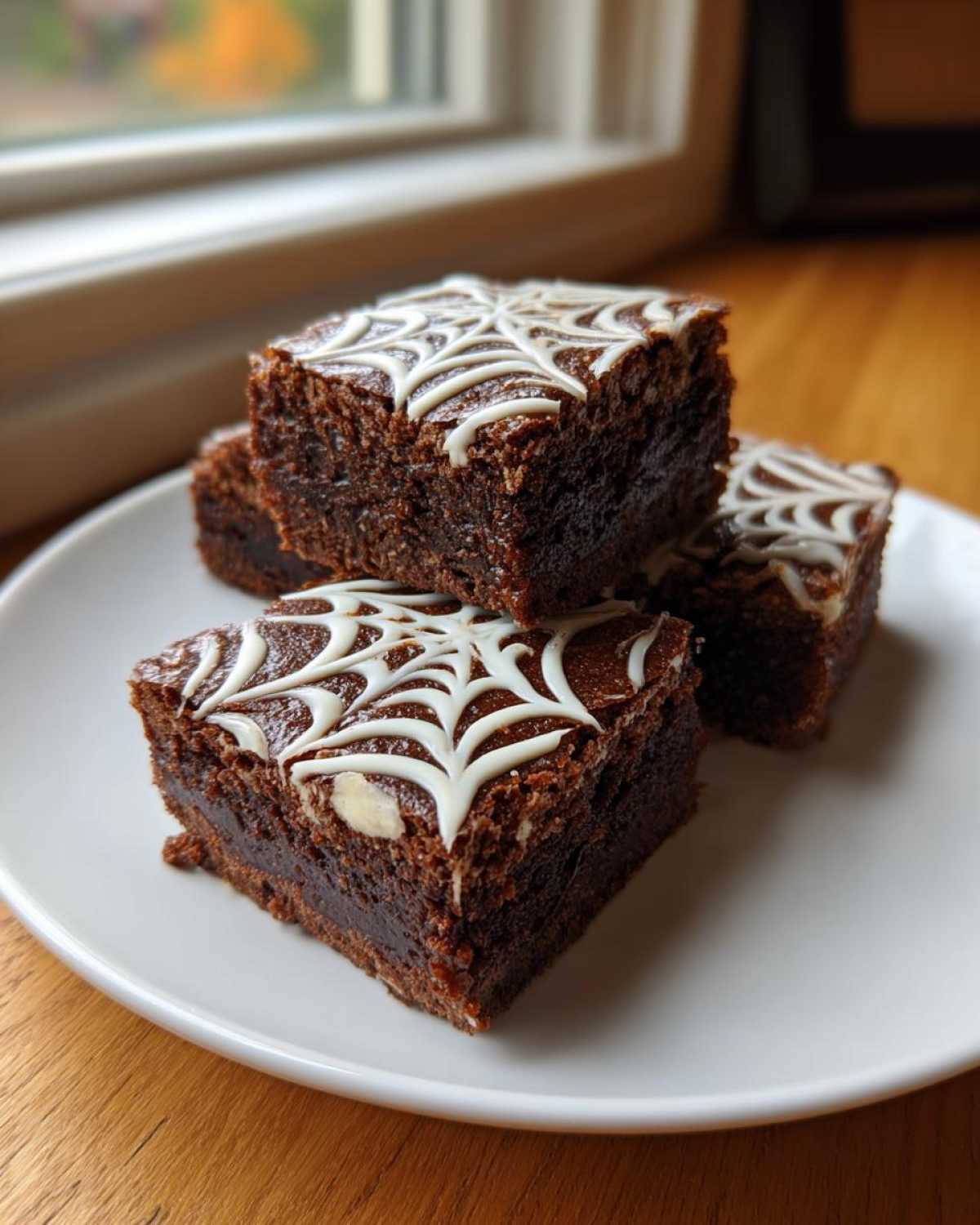 Spiderweb Brownies - Spooky Halloween Treat - detail 4