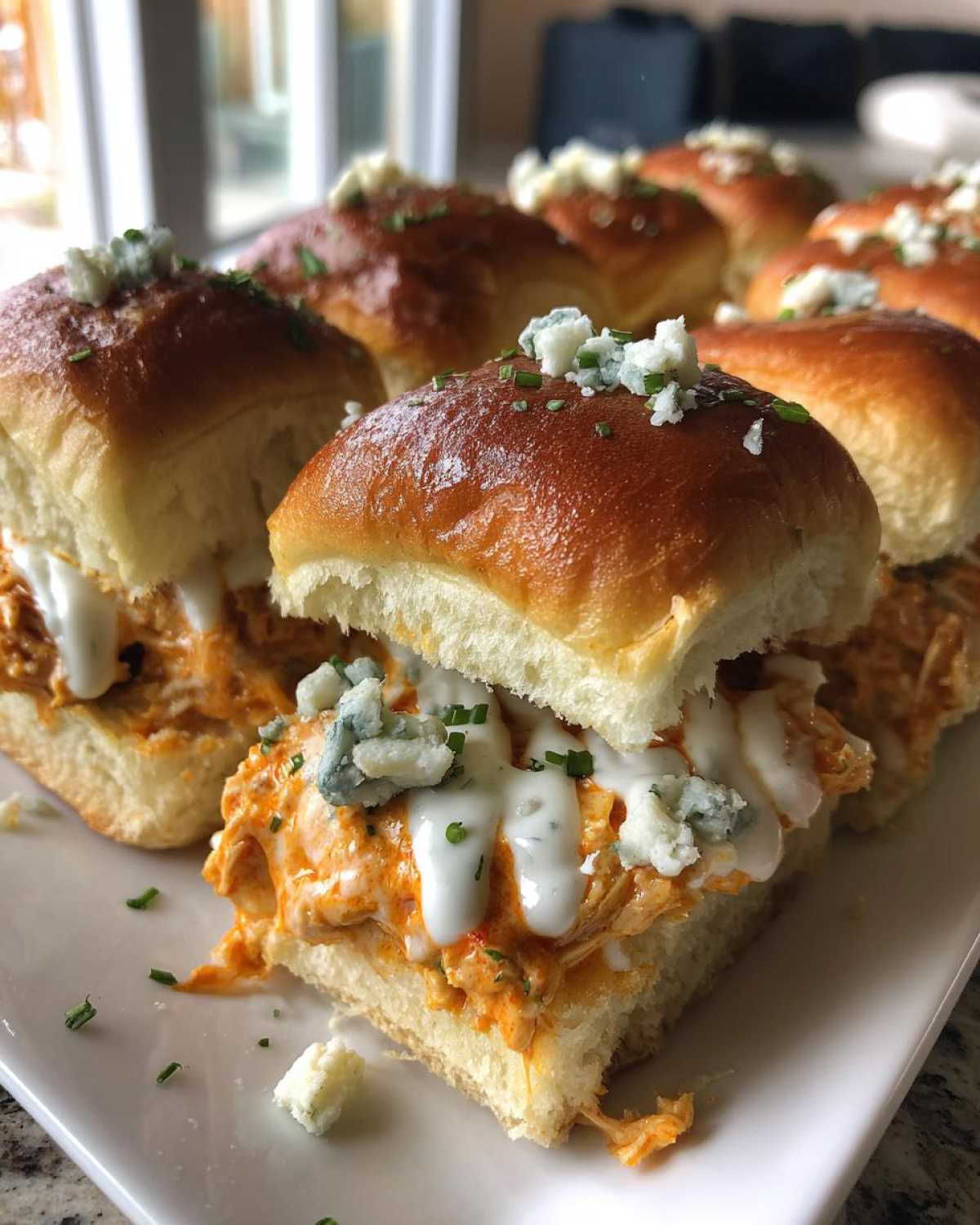 Super Bowl Buffalo Chicken Dip Sliders - Game Day Crowd-Pleaser - detail 2