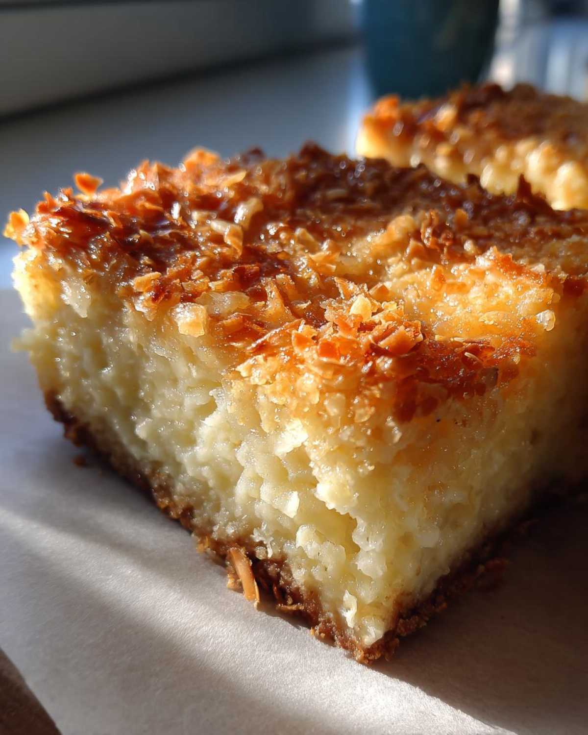 Toasted Coconut Cream Pie Bars - Tropical Dessert Dream - detail 1
