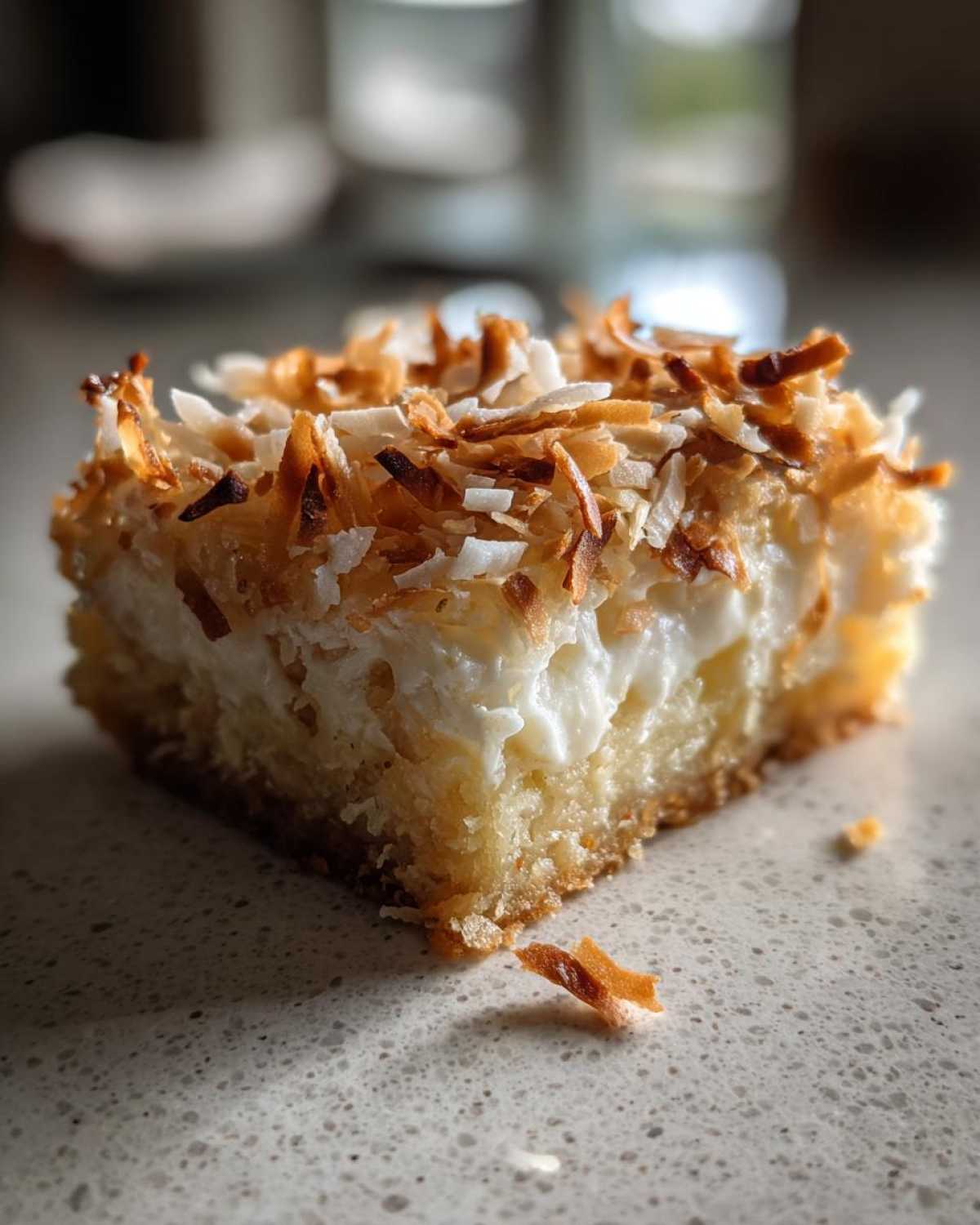 Toasted Coconut Cream Pie Bars - Tropical Dessert Dream - detail 3