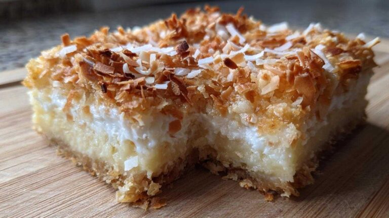 Toasted Coconut Cream Pie Bars: 1 Tropical Dream Toasted Coconut Cream Pie Bars - Tropical Dessert Dream