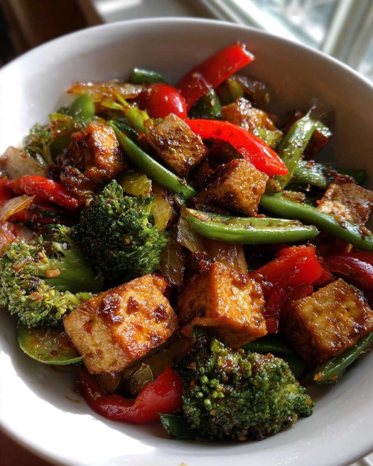 Tofu Stir-Fry with Garlic Ginger Sauce - Takeout Without the Calories - detail 1