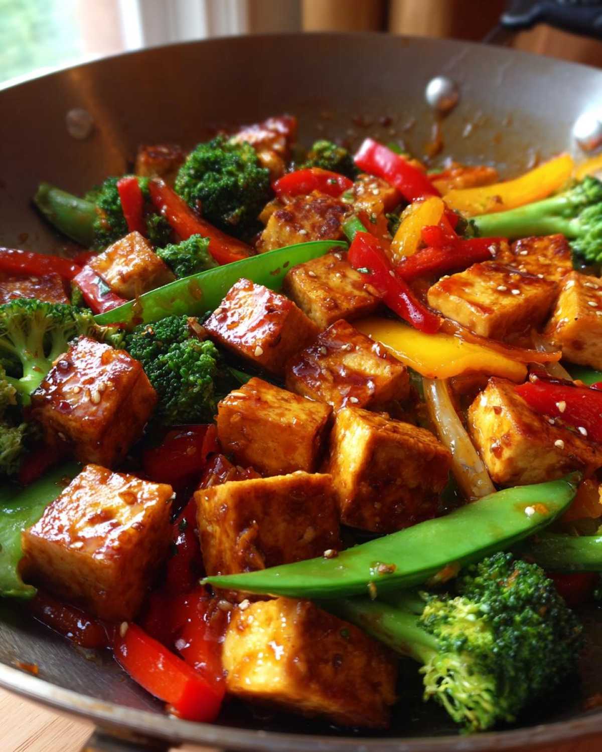 Tufu Stir-Fry with Garlic Ginger Sauce - Takeout Without the Calories - detail 3