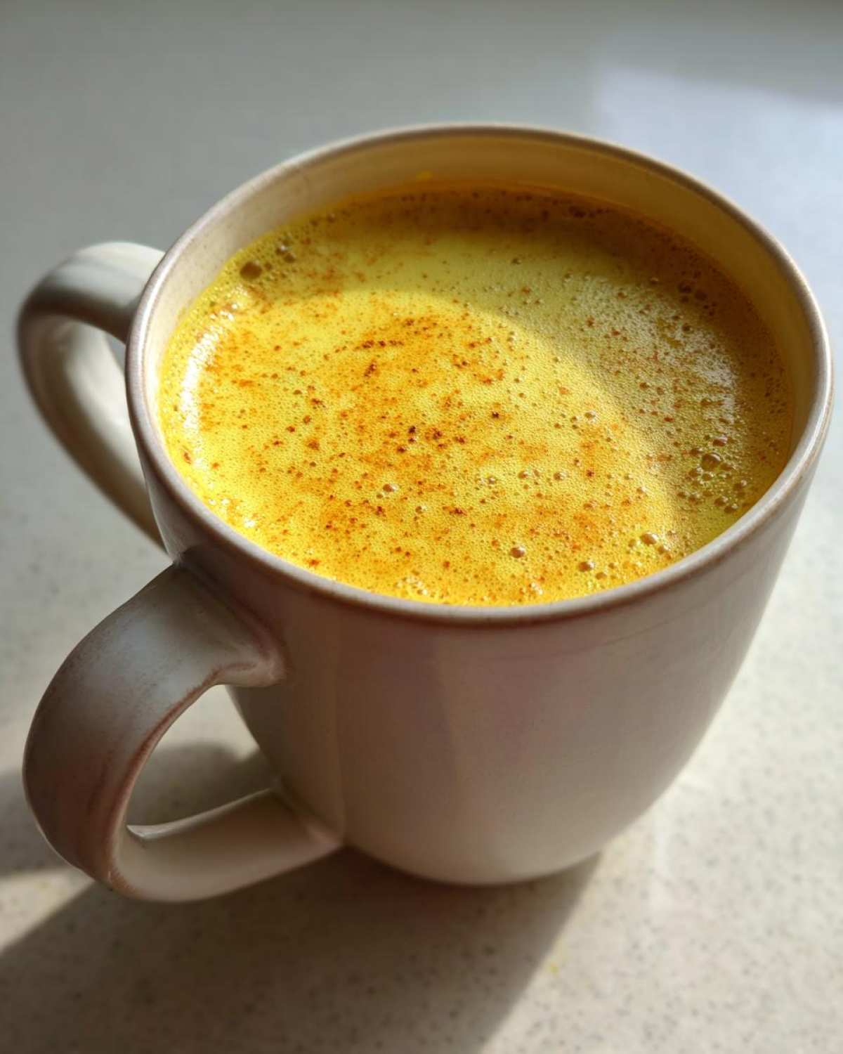 Turmeric Golden Milk Latte - Cozy Anti-Inflammatory Drink - detail 2