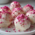 Valentine's Strawberry Champagne Truffles - Sweet Love Bites