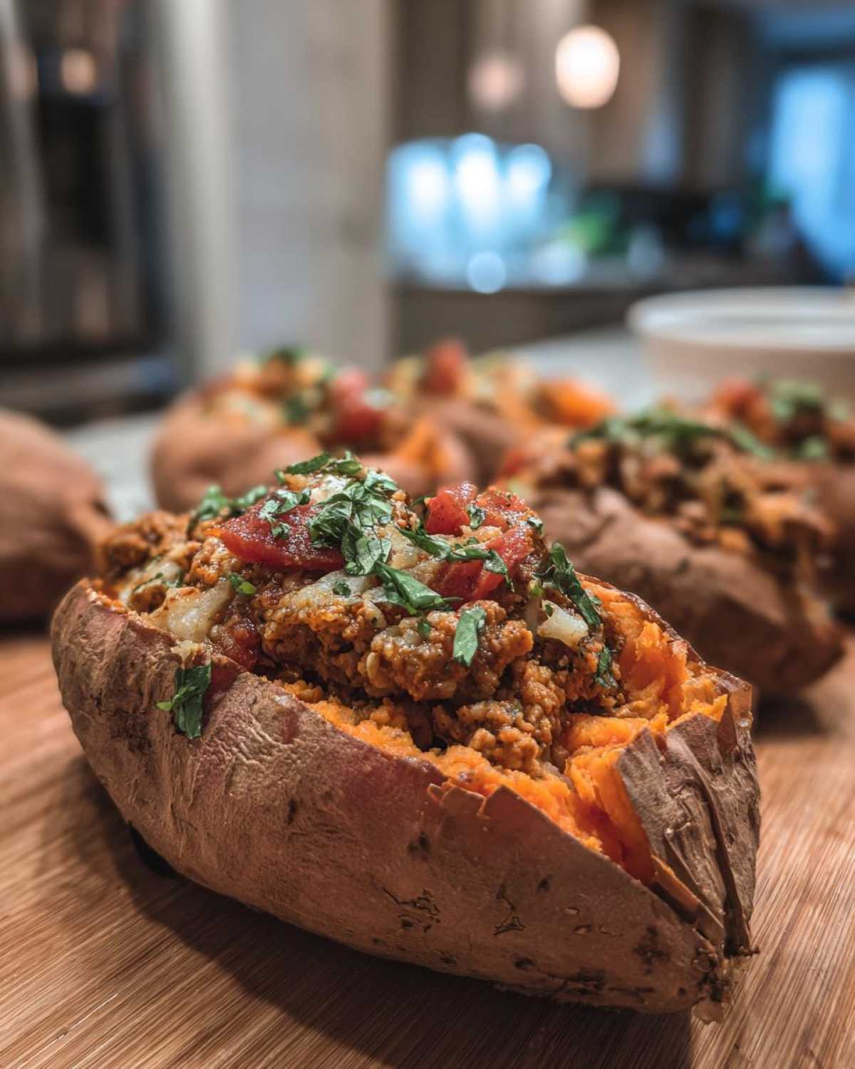 Whole30 Stuffed Sweet Potatoes - Clean Eating Dinner - detail 3