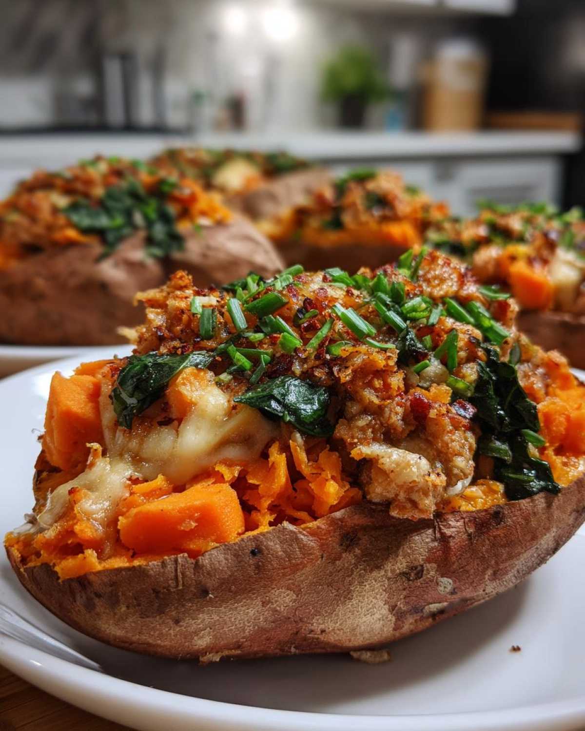 Whole30 Stuffed Sweet Potatoes - Clean Eating Dinner - detail 3