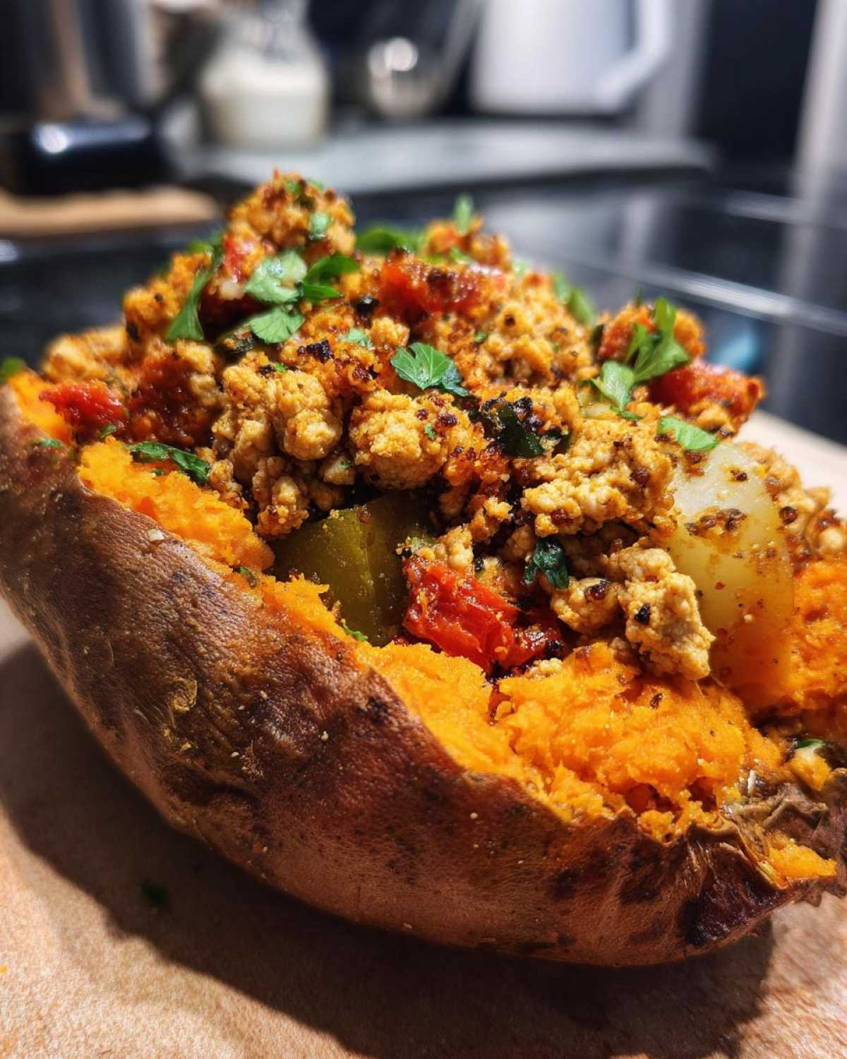 Whole30 Stuffed Sweet Potatoes - Clean Eating Dinner - detail 4