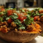 Whole30 Stuffed Sweet Potatoes - Clean Eating Dinner
